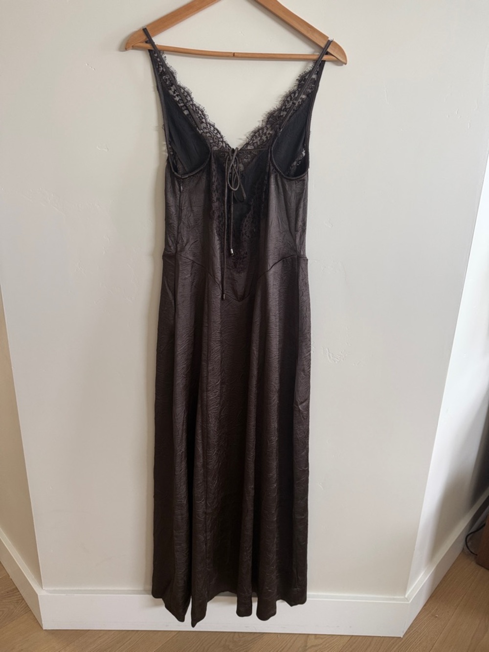 Free People Dark Brown/Fudge Maybe Forever Maxi Dress - Picture 3 of 5